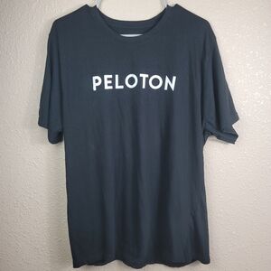 Peloton men's short tee black white Sz XL